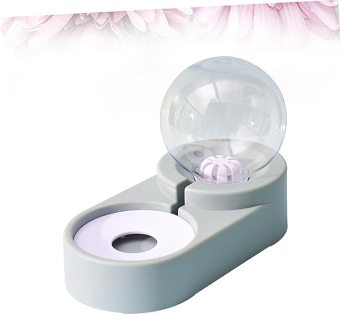 BESPORTBLE Automatic Pet Water Feeder Double Bowls Blue Design Convenient Water Dispenser for Cats Dogs Smooth Surface No Spills for Home Pet Shops