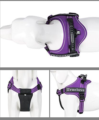 Truelove Dog Harness No-Pull Reflective Stitching Ensure Night Visibility Outdoor Adventure Big Dog Harness Perfect Match Puppy Vest TLH5753 Now Available in 6 Colors 6 Sizes