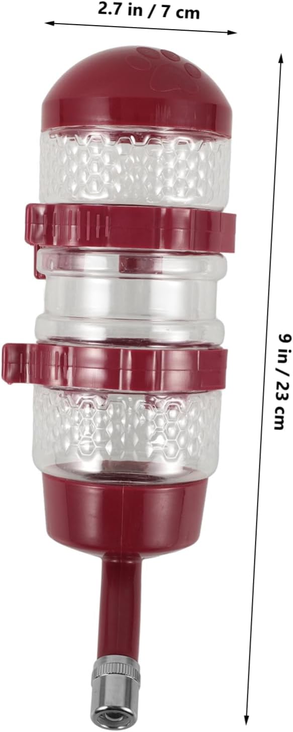 Happyyami Cat and Dog Water Bottle Feeder Compact Pet Cage Accessory Easy to Install