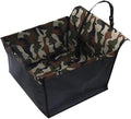 Pet Car Seat for BMW i7 M70 2025 Washable Dog Cat Portable Breathable Bag with Seat Belt Foldable Pet Seat Cover Suitable for Pets Up to 20kg,Camouflage