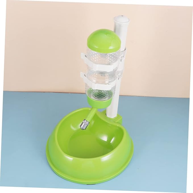 Automatic Pet Feeder and Water Dispenser for Cats Food and Water Bowl Capacity Safe and Durable Material Adorable Heart Shape Design Green