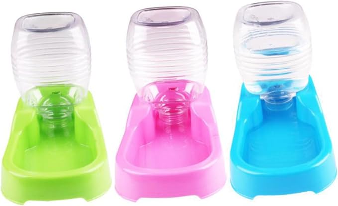 BESPORTBLE Pet Water Feeder Bowl Creative Green Design Non Tip Automatic Water Dispenser for Dogs Puppies Smooth Surface for Home Pet Shops