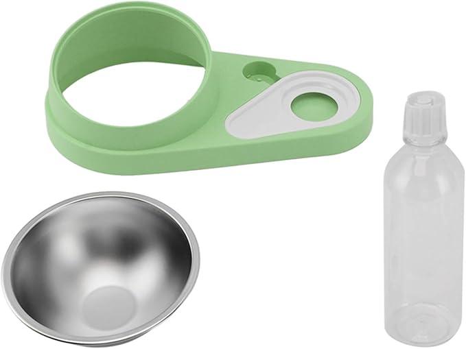 Automatic Spill Proof Cat Dog Water Bowl Food Dispenser, Non Slip Stainless Steel, Wet Dry Food Separation, Multiple Pet Feeding, Easy to Clean and Maintain, Pet Food Water Bowl