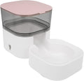 Pet Water Dispenser, Automatic Self Dispensing Dog Food and Water Dispenser Station, Dog Cat Feeder Self Feeding Station for Medium Small Dag Cats Puppy Kitten (Feeder (Pink))
