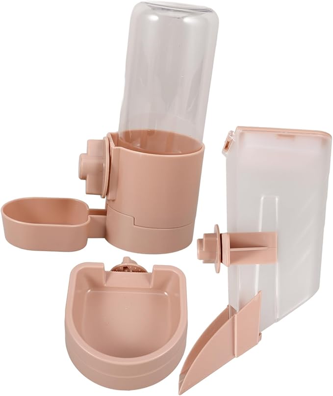 Automatic Pet Feeder and Water Dispenser Set Leakproof for Dogs and Cats Easy to Observe Practical for Pet Living