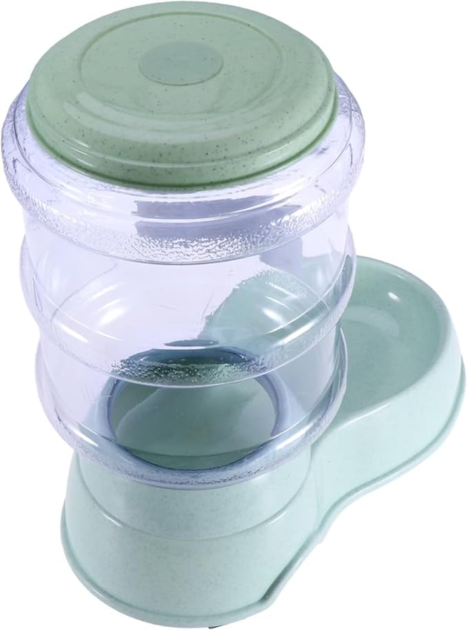 ibasenice 3.8L Automatic PET Food Dispenser Non-Slip Base Dog and Cat Feeder Bowl for Water and Food Plastic PET Supplies