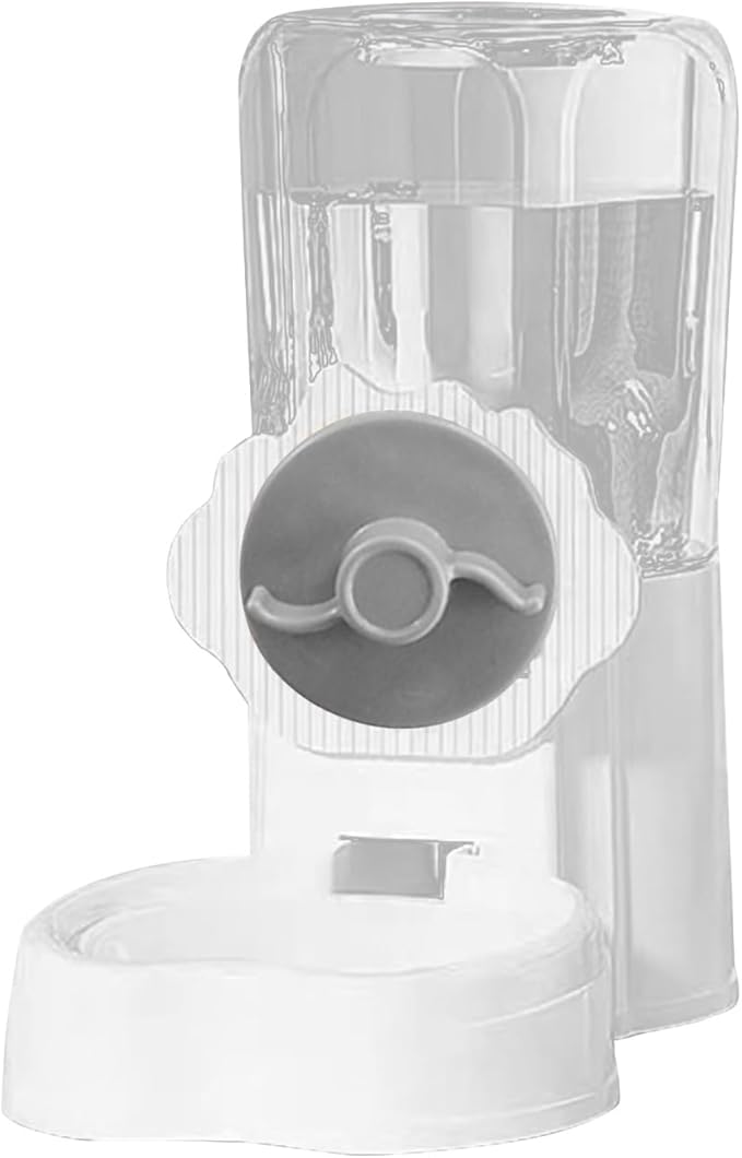 Easy to Clean Pet Feeder Convenient Hanging Water Dispenser for Cats Dogs Rabbits Guinea Pigs Ferrets Hedgehogs Large Capacity Automatic with Thread Grey 1