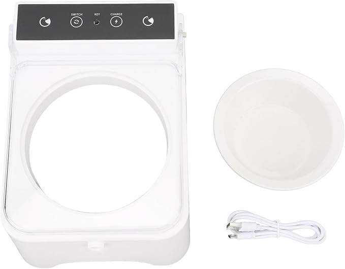 Pomya Automatic Cat Dog Feeder, Intelligent Pet Automatic Sensing Feeder with Transparent Lid, Hygienic Cat Dog Food Bowl Raised Design for Home Indoor (Type 2)