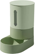 Automatic Pet Feeders with Removable Stainless Steel Bowls, Anti-Slip Base & Integrated Water Dispenser for Dogs Spill Elevated Bowl