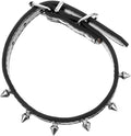 Leather Spiked Dog Collar for Pets Adjustable Studded Pet Collar for Dogs and Cats Wear-Resistant Design and