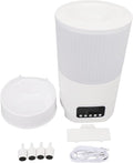3L Large Capacity Smart Pet Feeder, Automatic Cat Feeder with Timer Remote Control Anti Overflow USB or Battery Powered for Indoor Home (White Button Version)