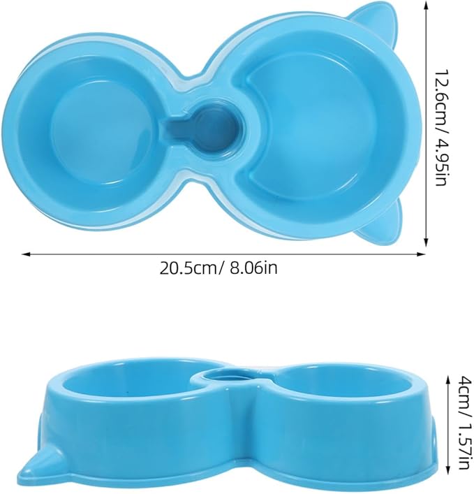UPKOCH Automatic Dog Water Dispenser with Dual Bowls Cat Food Water Bowl for Dogs Puppies Kittens and Easy to Detachable Material