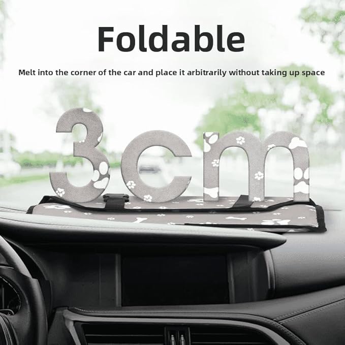 Foldable Dog Car Seat Waterproof Oxford Dog Booster Seat for Small and Medium Dogs, Pet Travel Carrying Bag with Breathable Mesh (Gray)