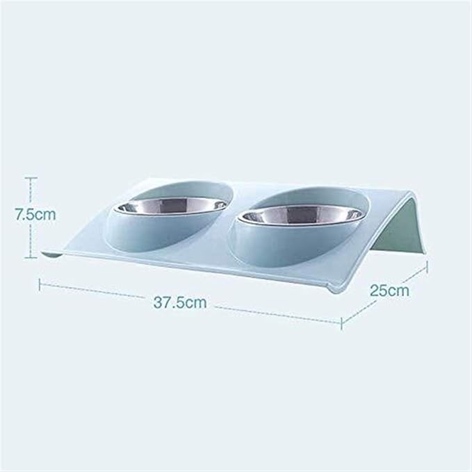 Automatic Feeders Double Food Water Non Spill Dog Bowls for Pet Puppy Stainless Steel Feeder Dogs Drink Bowl Pet Cats Feeding Dishes Portable