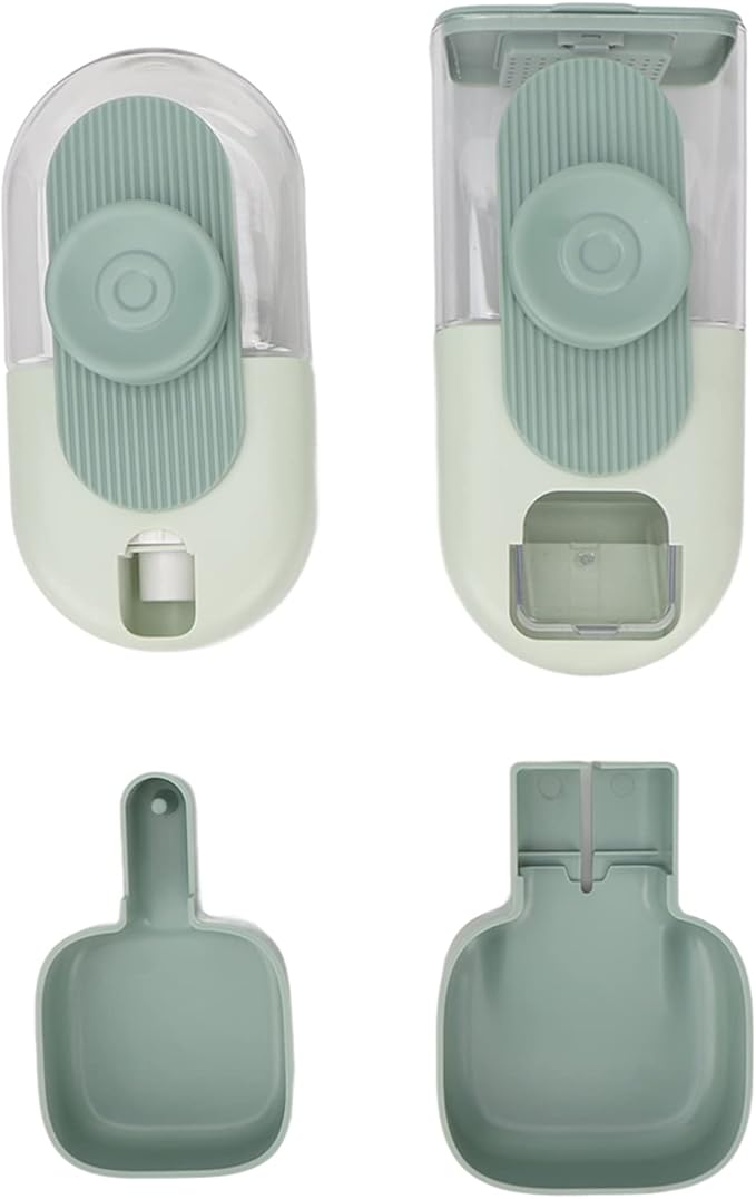 Hanging Water Dispensor, Pet Cage Automatic Food Water Feeder Rabbit Gravity Feeding Waterer Set, Puppy Bunny Cage Food Bowl for Dog Cat Hedgehog Guinea