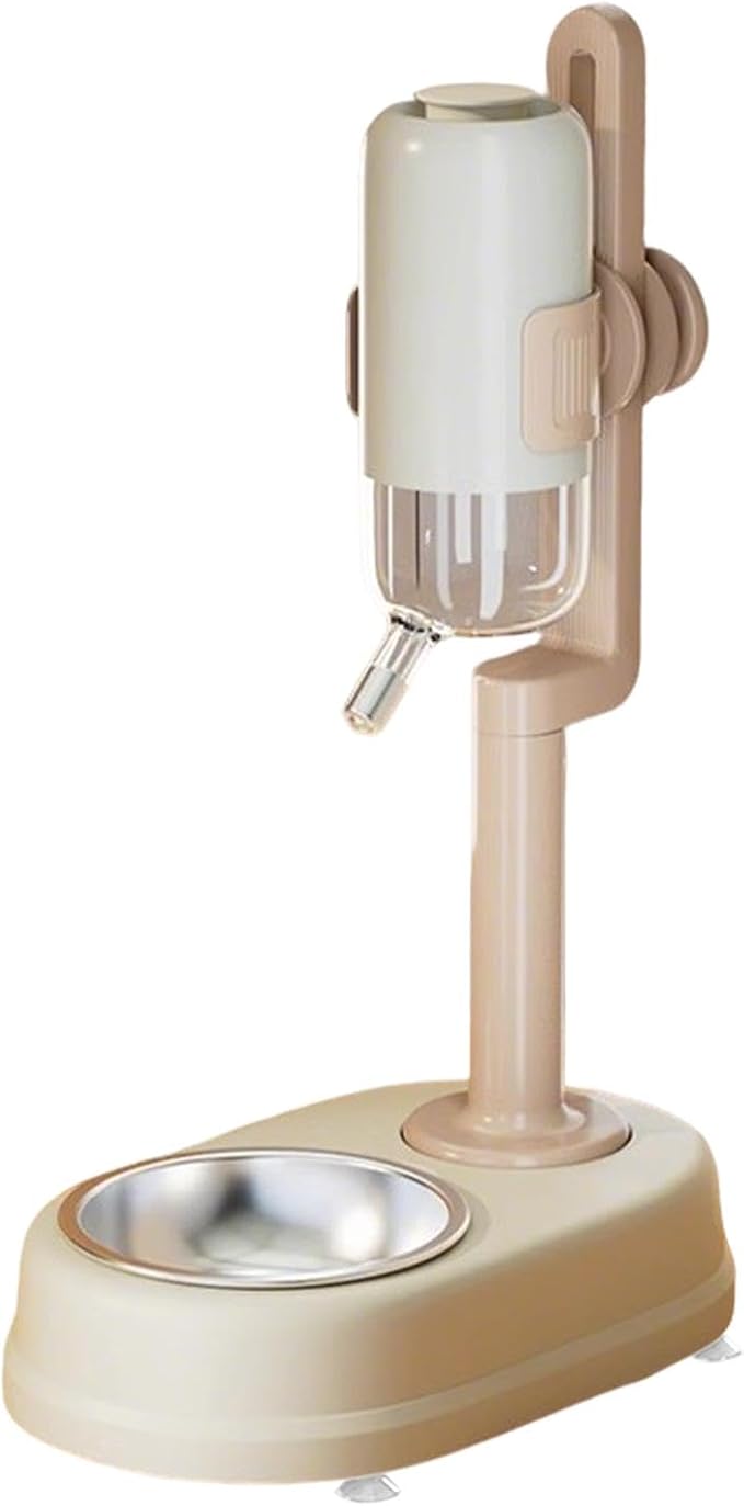 Freestanding Pet Water Dispenser, Automatic Feeder for Dogs and, White