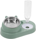 POPETPOP Automatic PET Feeder with Water Dispenser Dual Bowl Design for Cats and Small Dogs Skid Base Detachable for Easy Cleaning for Indoor Use