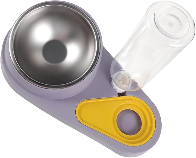 Milisten Automatic Feeder and Drinker for Dogs and Cats No Mess Dog Bowl Break Resistant Easy to Clean