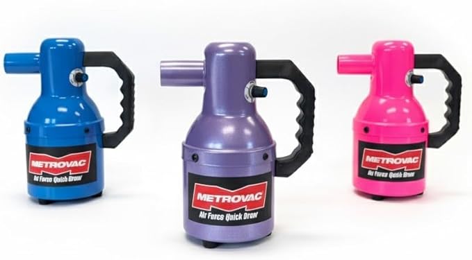 METROVAC Quick Draw Compact Pet Dryer - Pet Hair Remover - Cosmic Purple & Variable Speed