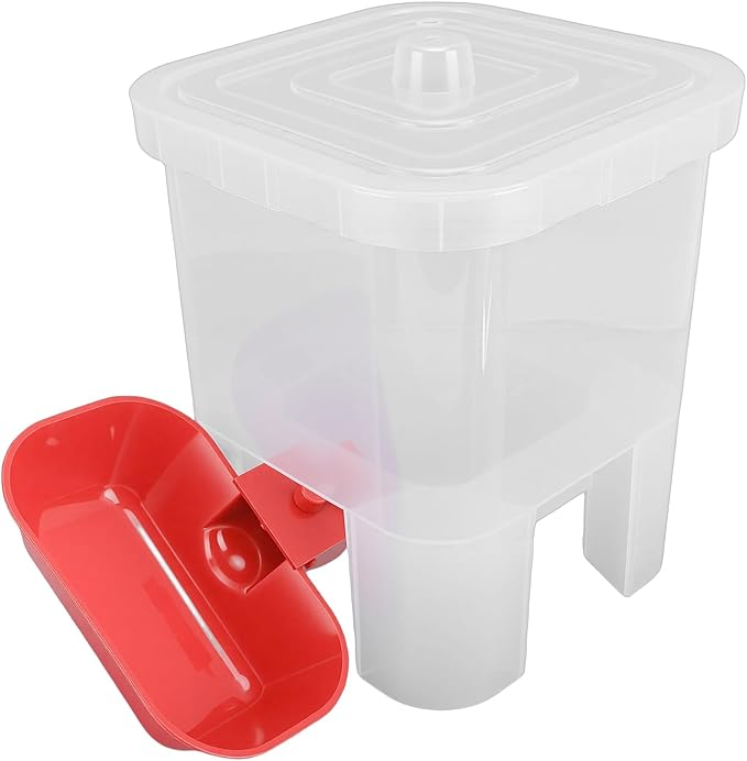 Zerodis Pet Water Dispenser Automatic Feeders Cat Water Feeder Large Capacity Freestanding Dog Drinking Container with Cover for Small Medium Pet Dog 7.09x7.09x8.27in Dispenser