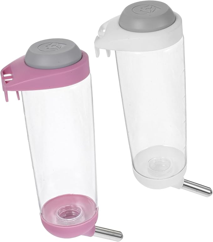 Mipcase 2pcs Automatic Pet Hanging Water Dispenser for Dogs Cats Capacity Design for Cleaning Refilling for Cages and Travel