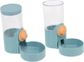 2pcs Automatic Cat Water and Food Dispenser Hanging Feeders for Animals for Cats Dogs and Pets Easy to Install and Convenient for