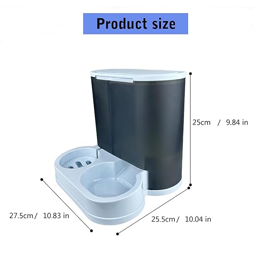 Pffiocix Automatic Feeder Water Dispenser Dogs Cats - Large Capacity, Hygienic, Ideal Busy Owners