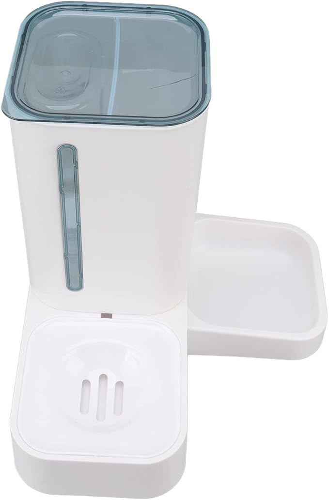2 in 1 Pet Feeder Automatic Food and Water Dispenser Large Capacity Gravity Action