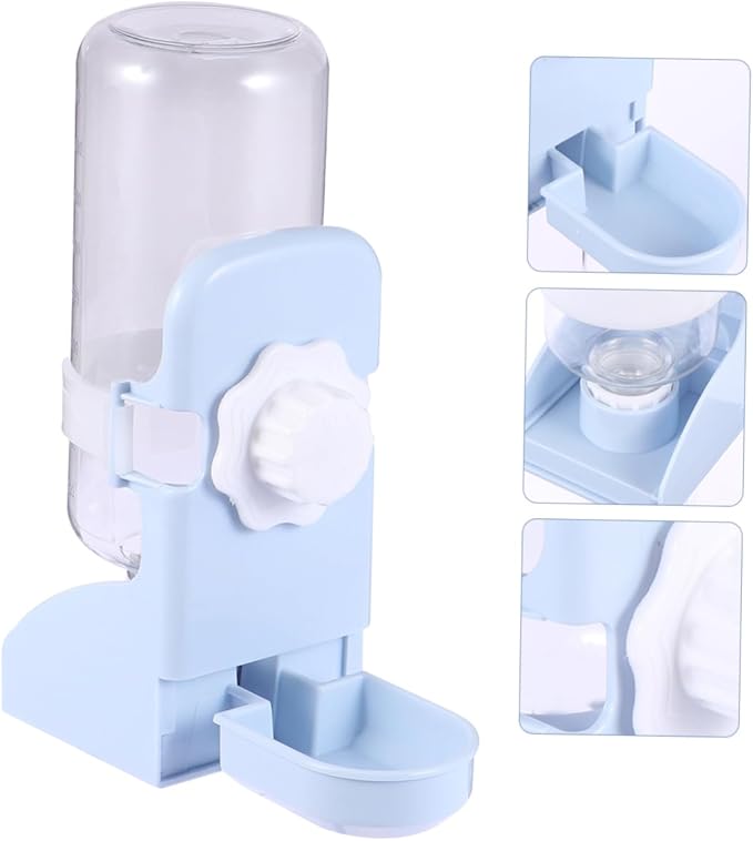 Happyyami 1pc Hanging Pet Water Feeder for Dogs and Cats Automatic Water Dispenser Station Leak Design for Indoor and Outdoor Use