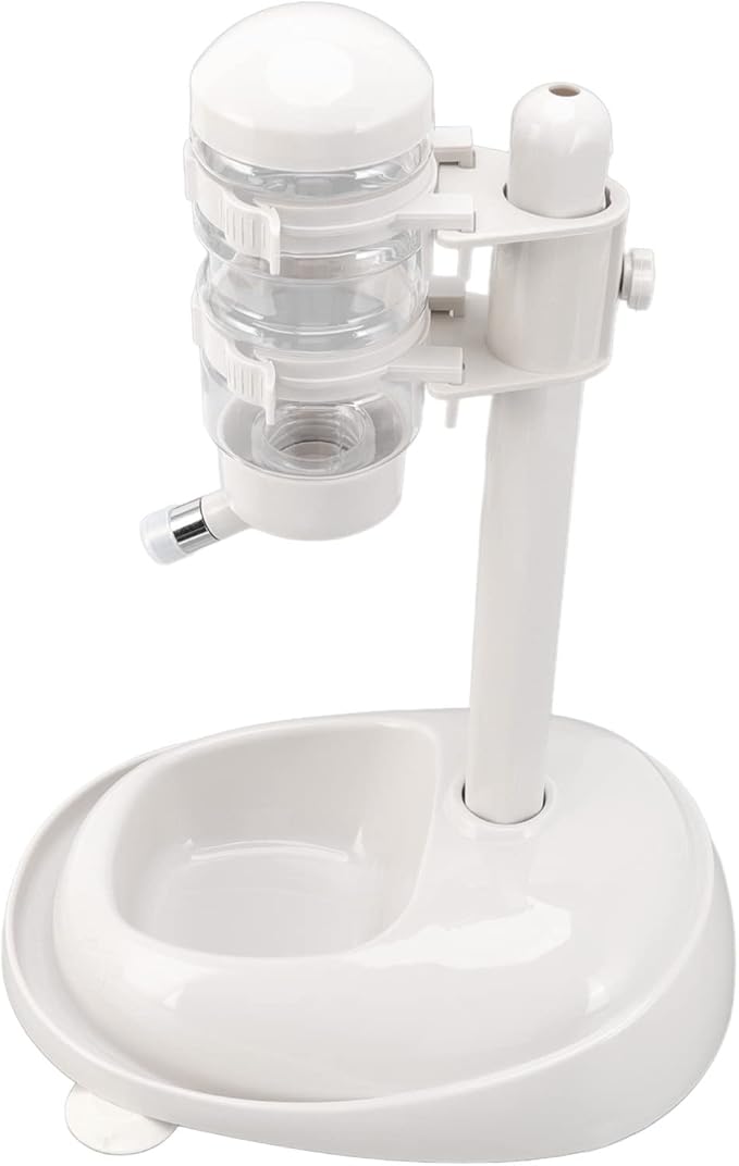 AYNEFY Large Capacity Gravity Waterer Pet Bowl Water Dispenser Large Capacity Gravity Waterer Automatic Prevent Slip Detachable Feeder Adjustable Dog Standing for Puppy Cat Dog Supplies