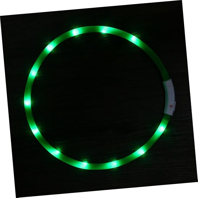 BESPORTBLE USB Charging Dog Collar Led Luminous Night Collar Modes Flashing for Pet Safety