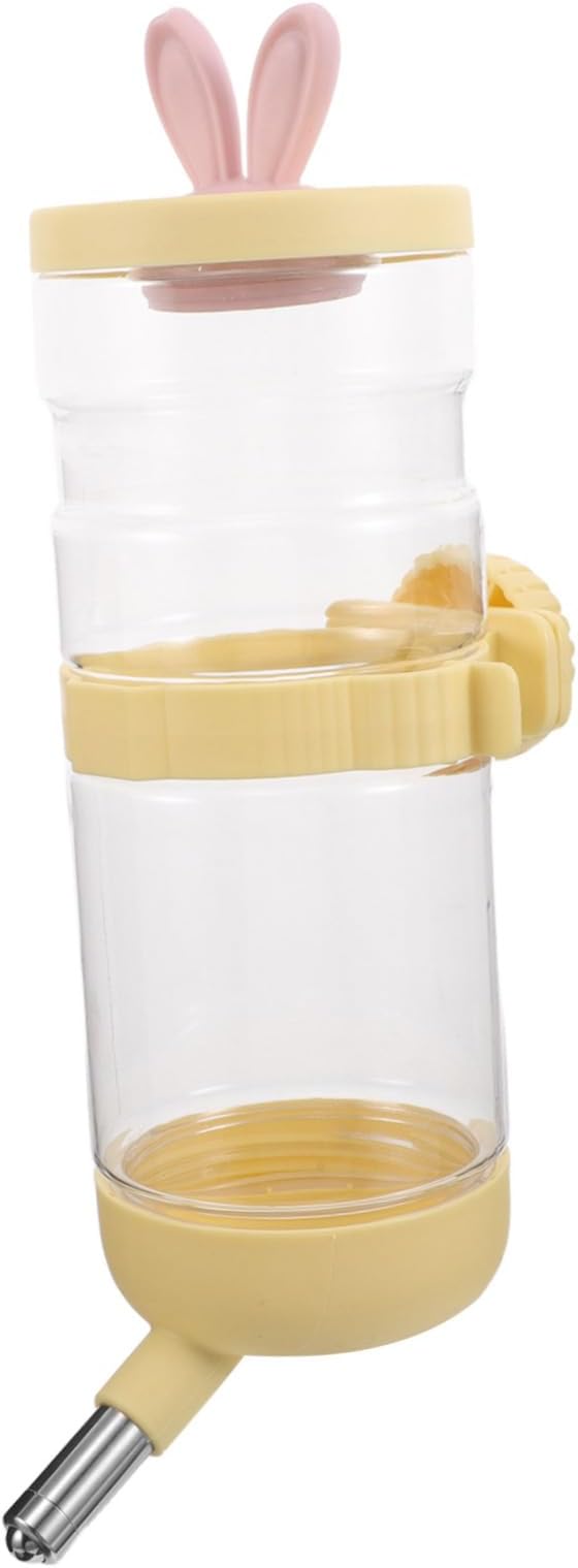 ibasenice Hanging PET Water Dispenser for Dogs and Cats 950ml No-Leak Drinking Bottle Cage Hook Automatic Water Feeder for Crates and Cages for Travel and Home Use