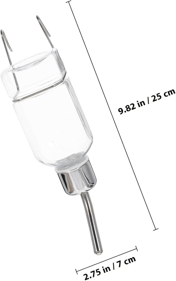 Automatic Hanging Pet Water Dispenser Large Leakproof Water Feeder with Fixed Hook for Dog Cage Suitable for Multiple Pets