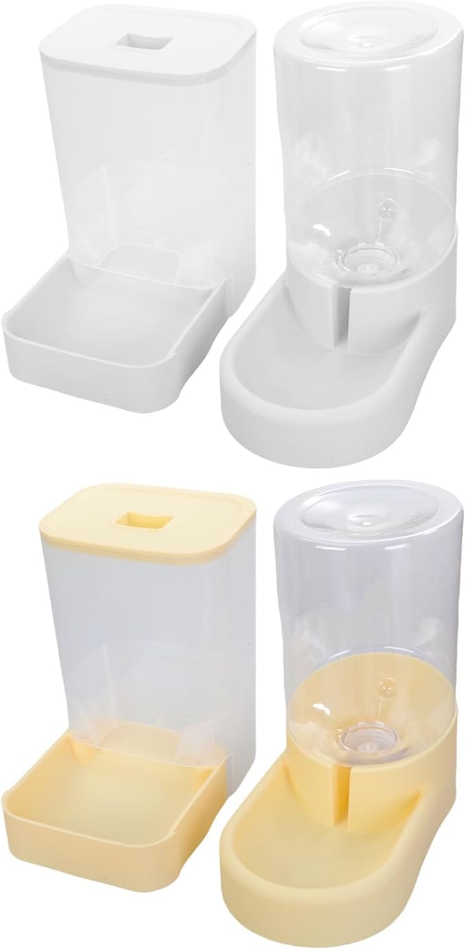 Automatic Feeder And Water Bowl Set And Small Dogs With Clear Food Storage Container Home Decors