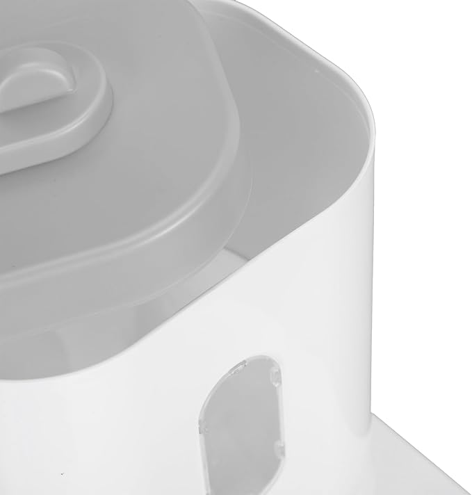 Automatic Cat Feeder and Water Dispenser Set, Pet Food Water Dispenser, Automatic Dog Feeder and Dog Water Dispenser, 2 in 1 Large Capacity Detachable Automatic Cat Waterer Feeder for Dog Puppy (Grey)