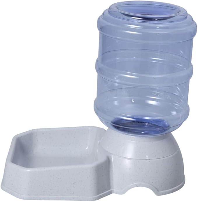 Pet Automatic Water Dispenser Food Feeder Fountain for Cats and Dogs Leak- Gravity Feed System with Easy-Clean Design Square Shape for Busy Pet Parents