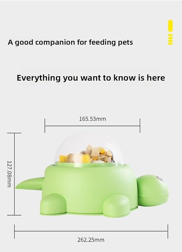 Dog Snack Auto Feeder - Dog Food Auto Feeder Toys | Snack Auto Feeder | Turtle Food Auto Feeder Toy | Interactive | for Pets, Mental Stimulation Training