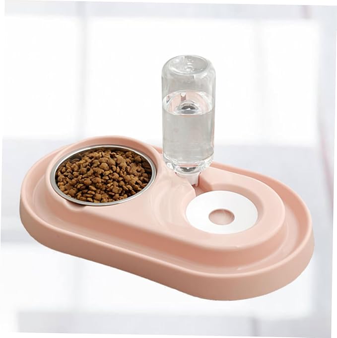 BESPORTBLE Automatic Dog Water Bowl Pet Water Feeder Stainless Steel Auto Fill Dual Bowl Easy Clean