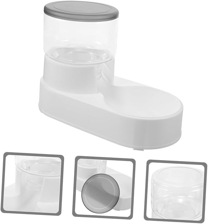 2pcs Sturdy Cat Water Feeder Automatic Pet Feeder No Spill Bowl Gravity Pet Water Dispenser for Cats Dogs