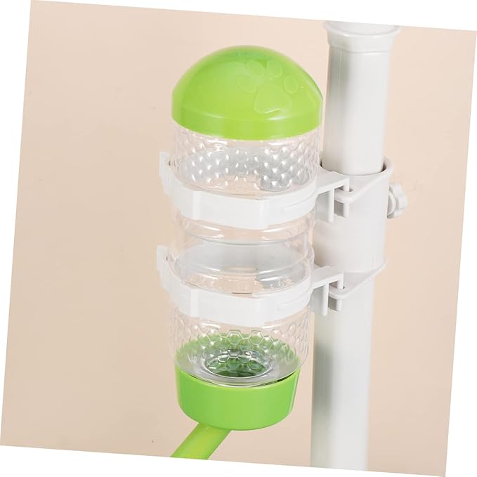 Automatic Pet Feeder and Water Dispenser for Cats Food and Water Bowl Capacity Safe and Durable Material Adorable Heart Shape Design Green