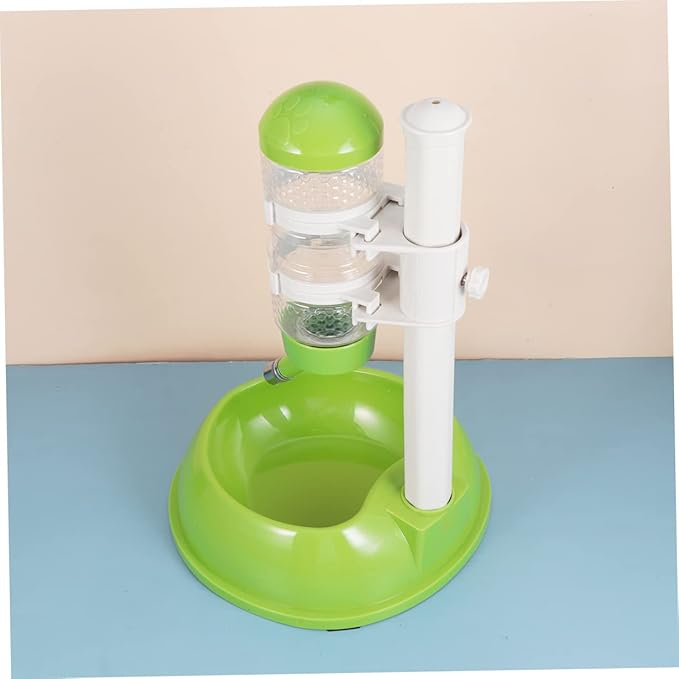 Automatic Pet Feeder Food Dispenser with Capacity Heart Shape Design Easy to Refill Safe Material for Cats and Pets Green