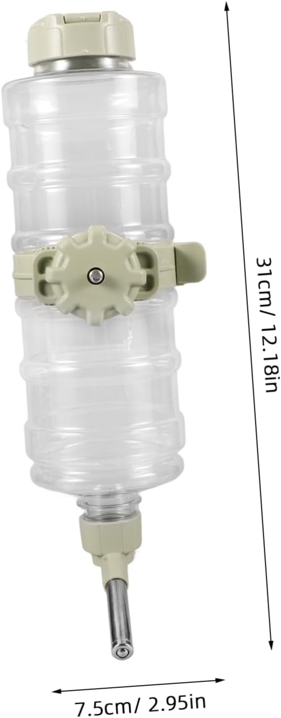 SUPVOX Dog Water Bottle Dispenser for Cage Leakproof Automatic Pet Feeder with Hanging Design for Small Animals Like Dogs Cats and Rabbits Capacity