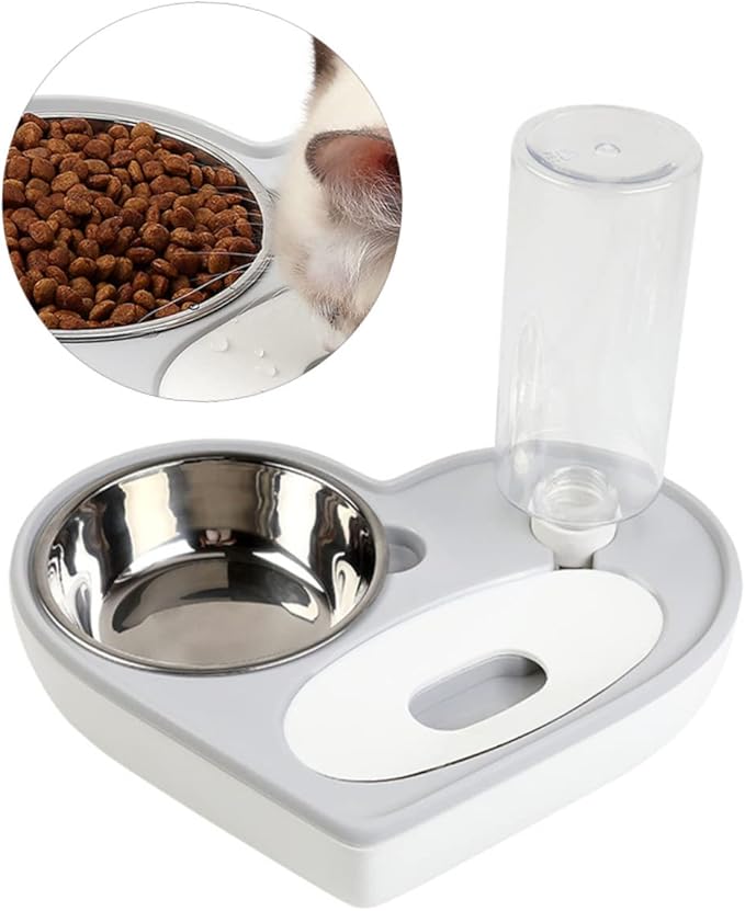 Pet Drinking Supplies Automatic Water Bowl Dog Cat Feeder Heart Design