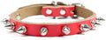 Fashion Bullet Puppy Dog Collar Leashes Dog Cat Collar Necklace Accessories for Small Chihuahua Yorkie Dogs 13 Red M