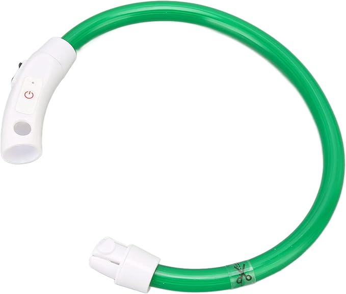 VINGVO Light Up Dog Collar, in The Dark Dog Collar Rechargeable Rechargeable Flash Dog Necklace Light Dog Collar Light LED Dog Collar Lighted Dog Collar for Large Medium Small Dogs