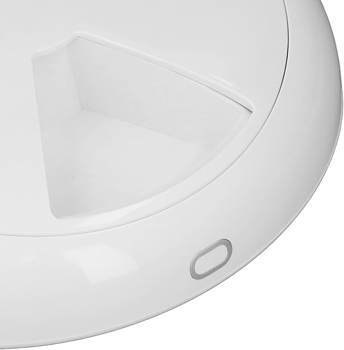 ANGGREK Automatic Wet Food Feeder, an Easily Divided 6-Meal Automatic Pet Feeder for Pet Store for Store (White)