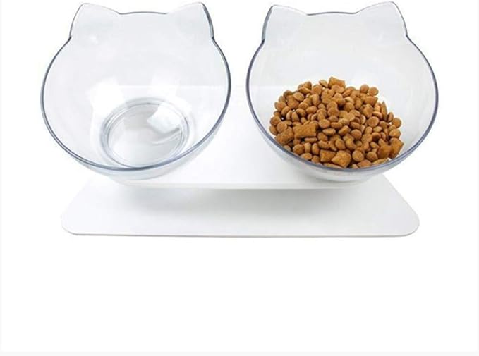 feeders Automatic Feeders Plastic Dog Bowls Double NonSlip Pet Bowl for Dogs Puppy Cats Food Water Feeder Pets Feeding Dishes