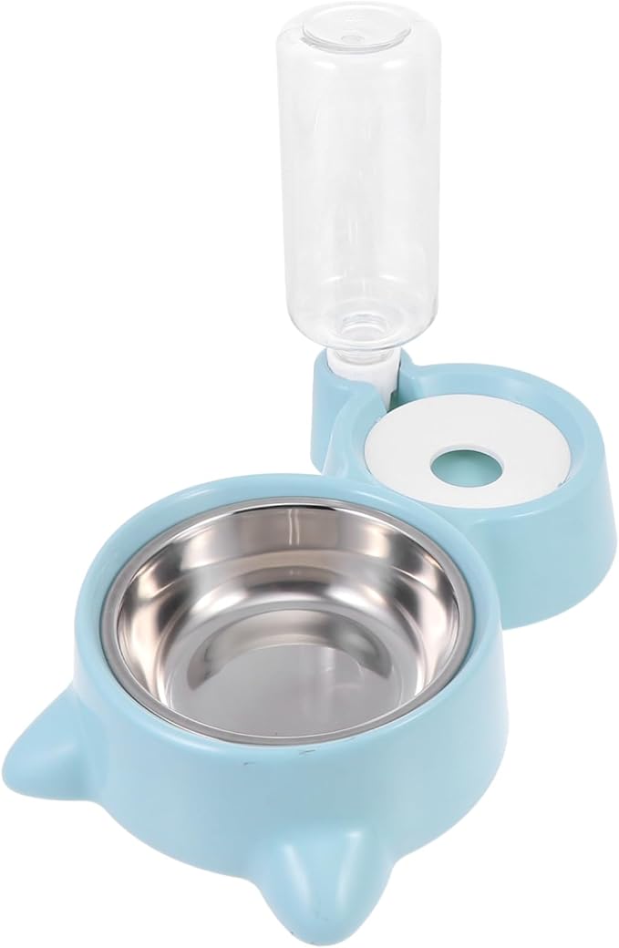 KESYOO 1Pc Cat Ear Shaped Automatic Pet Feeding Bowl Durable Food Dispenser for Dogs and Cats Slip Base Use