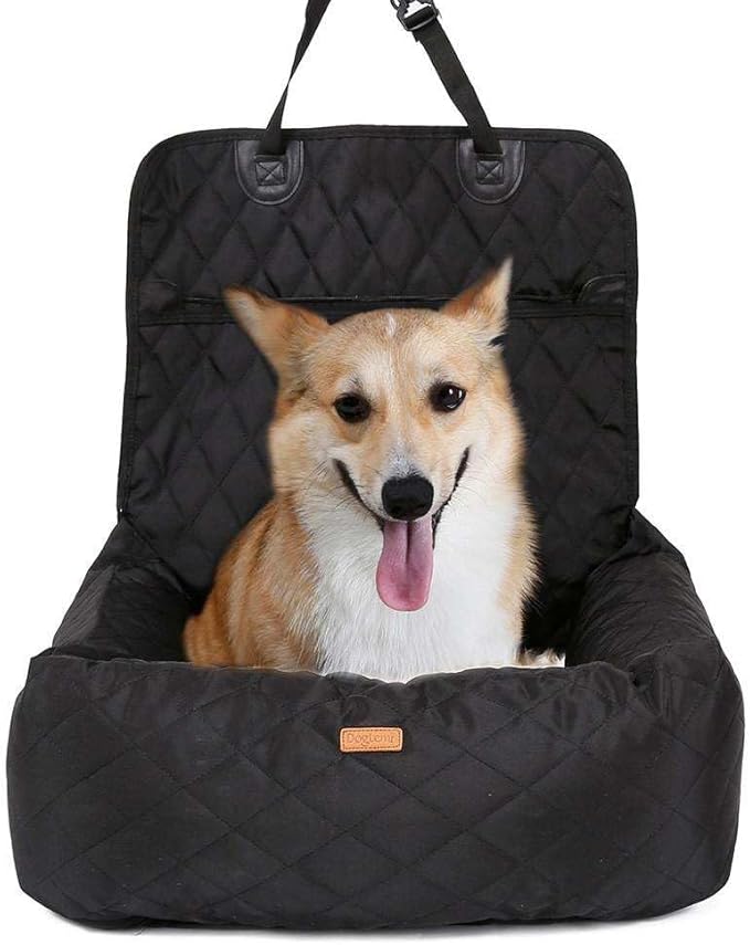 Dog Car Seat for Medium Large Dog Booster Seat for Dogs, Multi-Functional Pet Car Seat with Thick Cushion (Gray, Large-60 * 50 * 58cm)