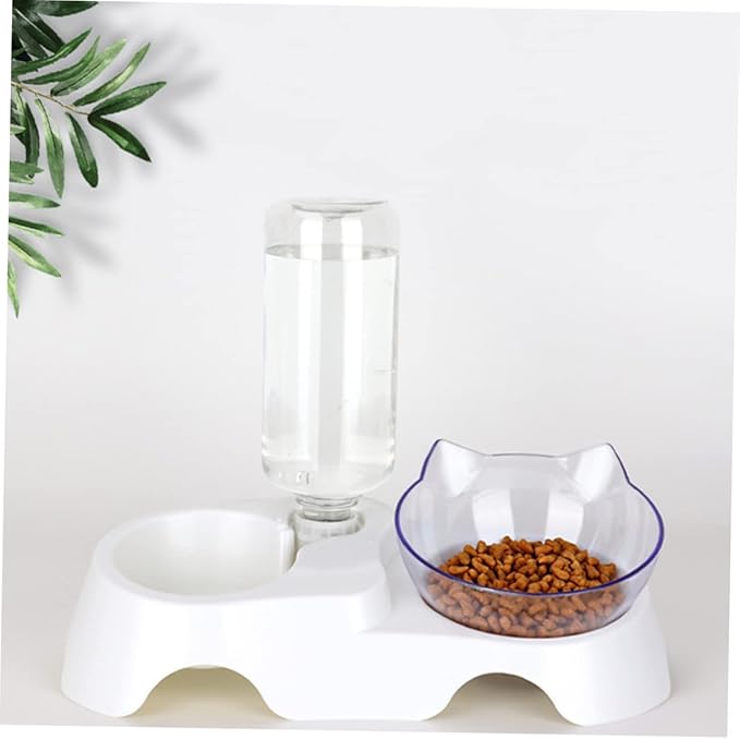 HANABASS Inclined Pet Bowl Automatic Water Feeder Dog Food Dispenser Dog Cat Feeder